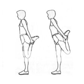 Estiramiento cuadriceps Estiramiento cuadriceps